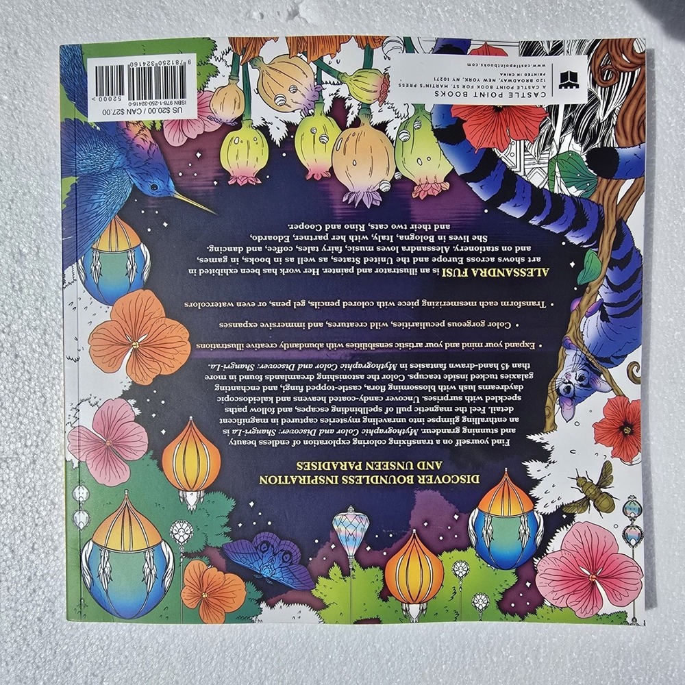 Mythographic Discover Shangri-La Artists Coloring Book Alessandra Fusi Paperback - Picture 6 of 8